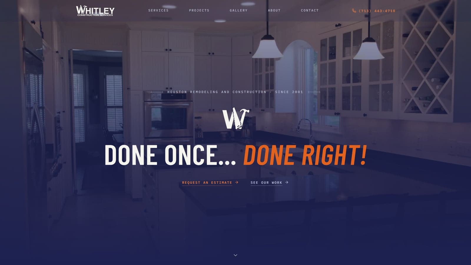 Whitley Construction Services desktop screenshot