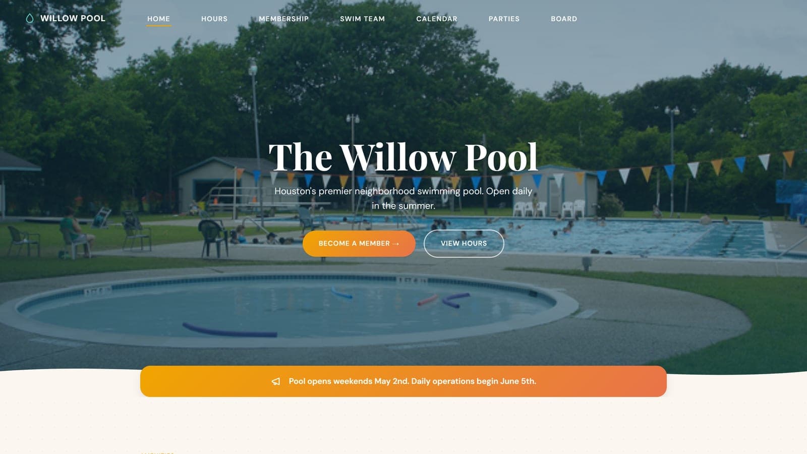 Willow Pool desktop screenshot